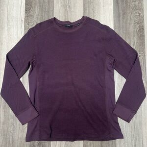 Vince Waffle Weave Long Sleeve Top